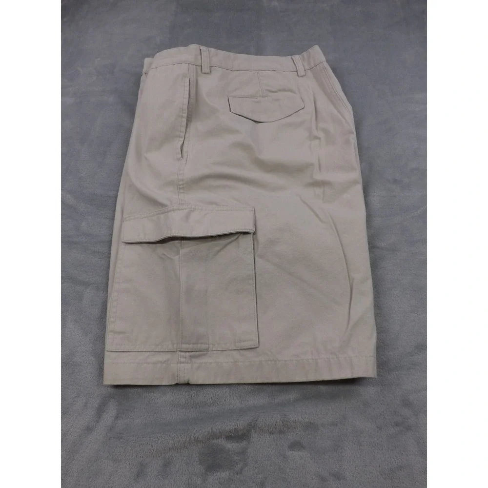 Chaps Cargo‎ Shorts Men's Size 40 Ivory/Cream 100% Cotton